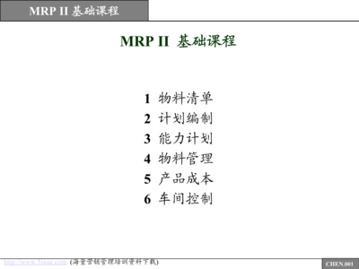 电脑mrp计划